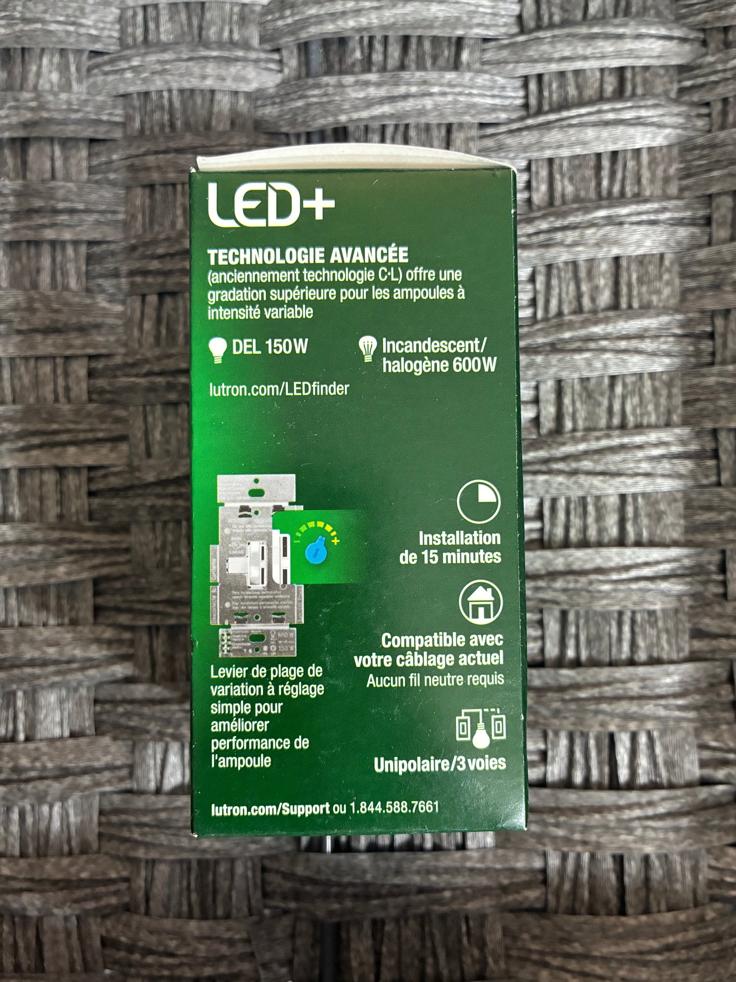 2 PACK LUTRON AYCL-153P-WH WHITE DIMMER