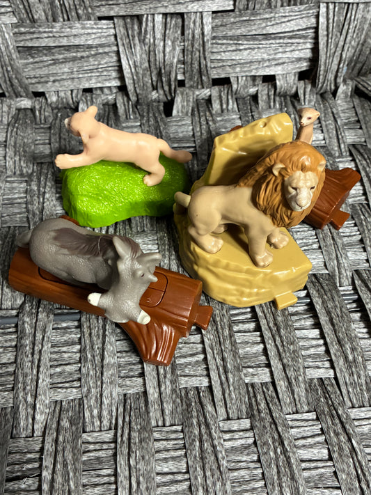 MCDONALDS THE LION KING FIGURES TOYS COLLECTIBLE MUFASA 4PCS LOT