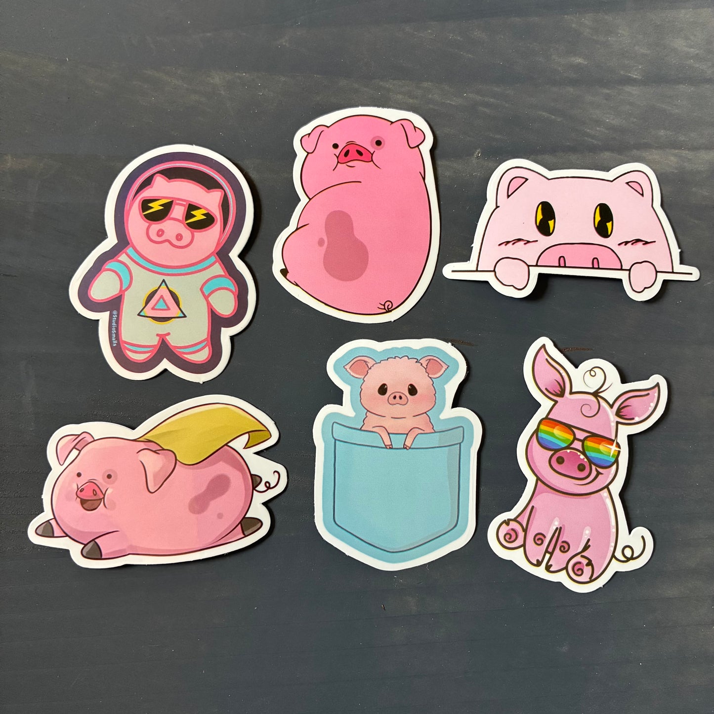 PIG THEMED STICKER PACKS