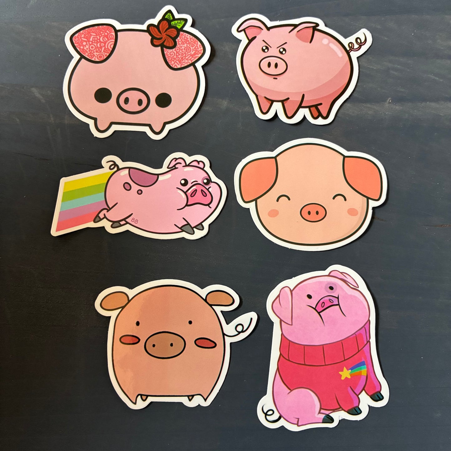 PIG THEMED STICKER PACKS
