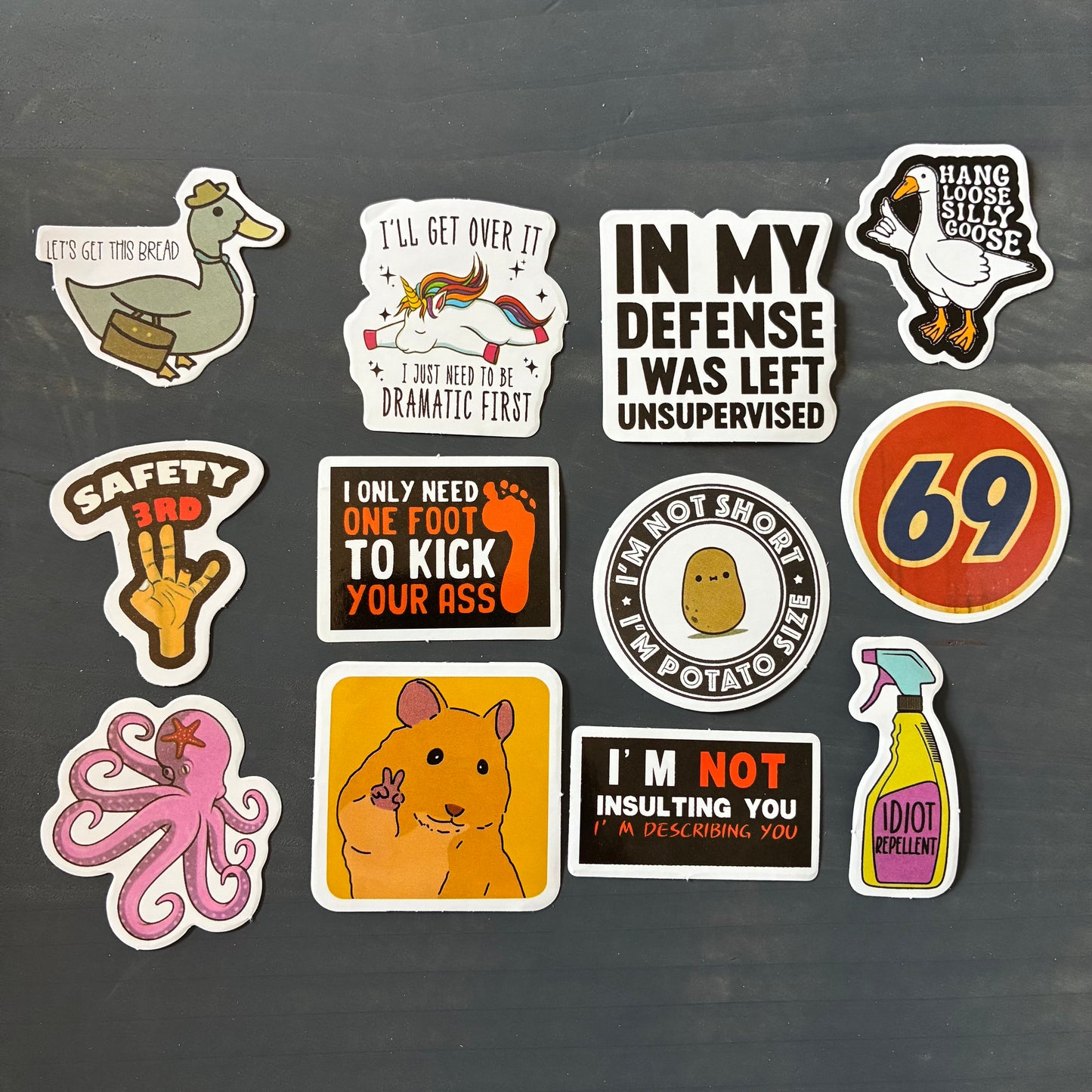 ADULT THEMED FUNNY STICKER PACKS