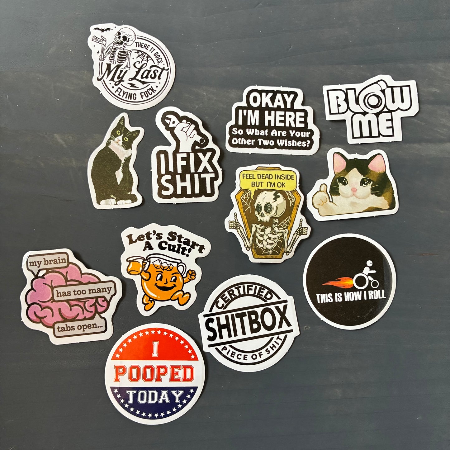 ADULT THEMED FUNNY STICKER PACKS