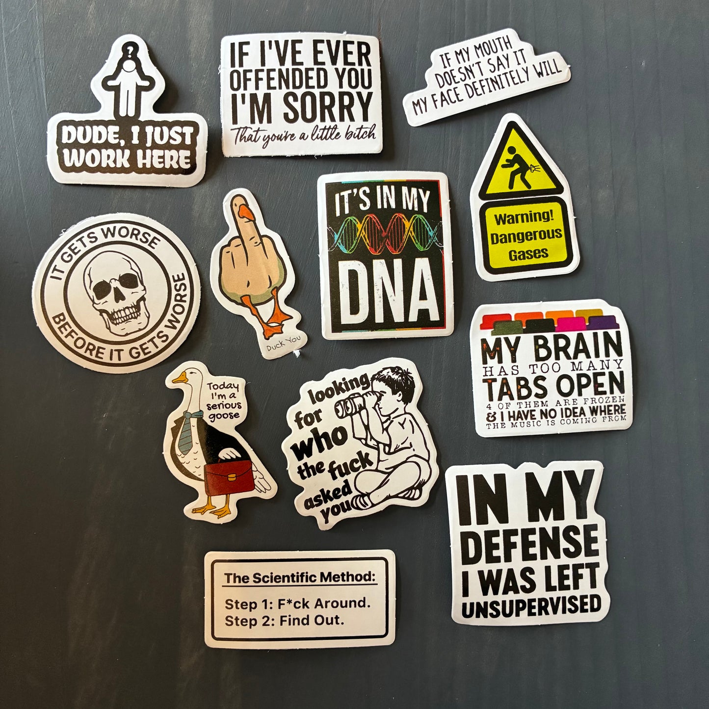 ADULT THEMED FUNNY STICKER PACKS