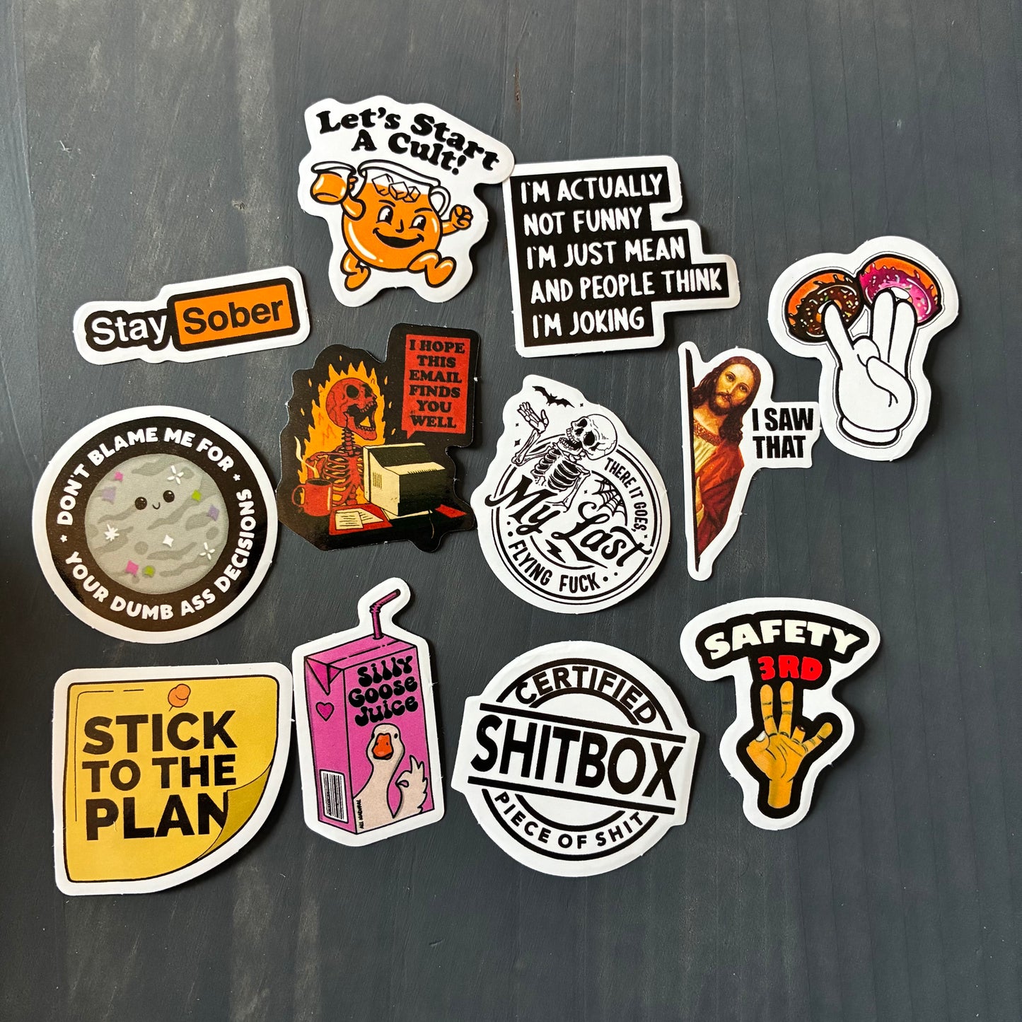 ADULT THEMED FUNNY STICKER PACKS