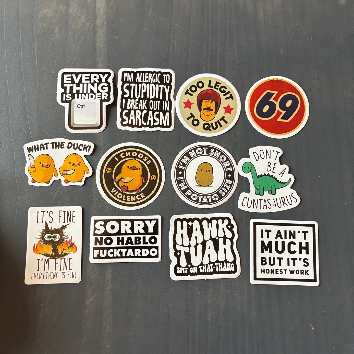 ADULT THEMED FUNNY STICKER PACKS