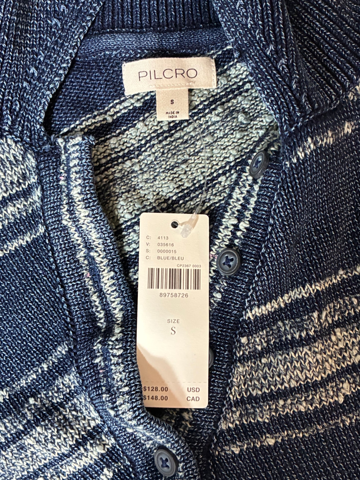 ANTHROPOLOGIE PILCRO WOMENS SHORT SLEEVE ASYMMETRICAL POLO SWEATER NWT