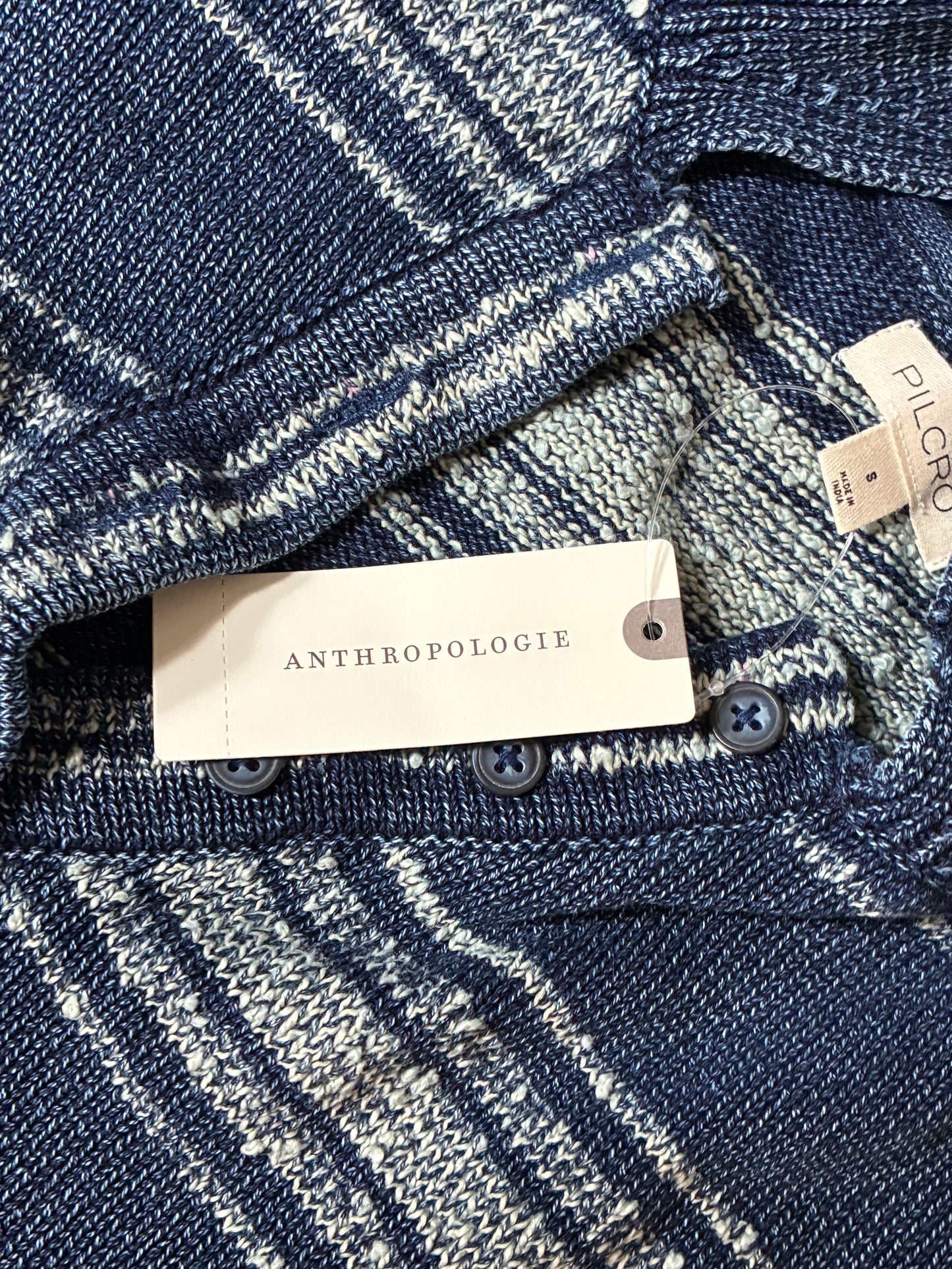 ANTHROPOLOGIE PILCRO WOMENS SHORT SLEEVE ASYMMETRICAL POLO SWEATER NWT