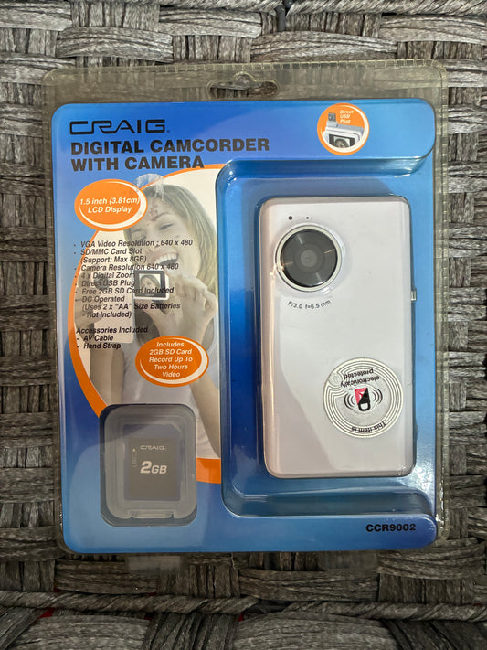 CRAIG DIGITAL CAMCORDER WITH CAMERA 2009 SEALED
