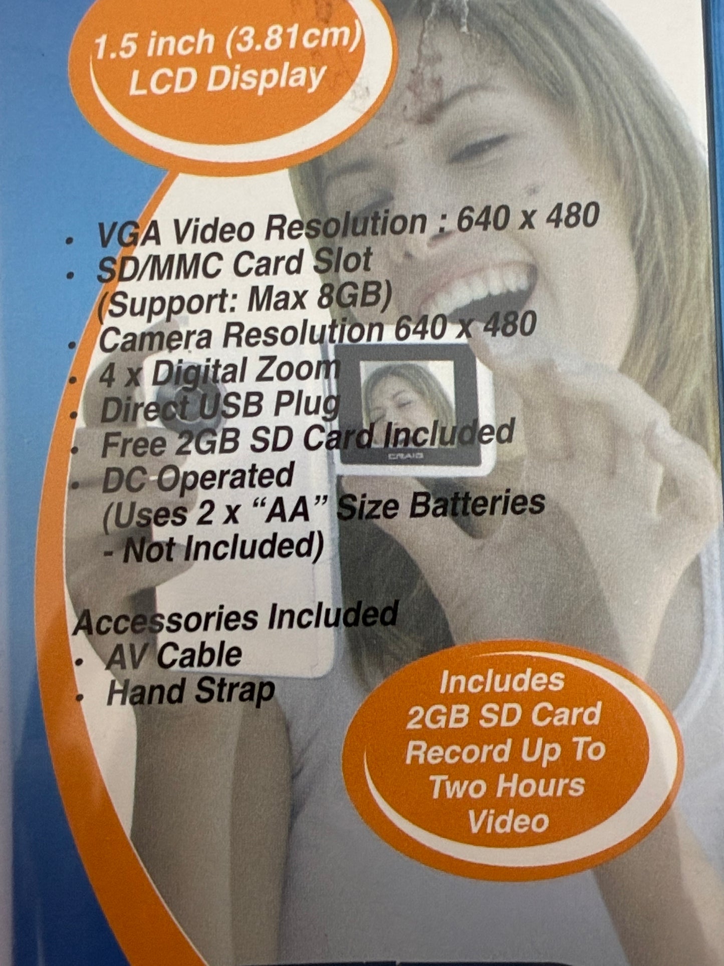 CRAIG DIGITAL CAMCORDER WITH CAMERA 2009 SEALED