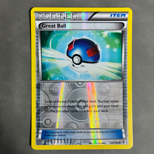 POKEMON TCG GREAT BALL 129/149 HOLO 2012 TRAINER ITEM