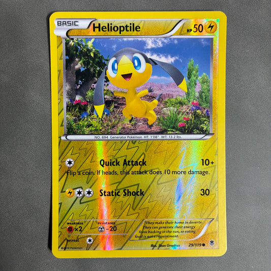 POKEMON TCG HELIOPTILE 29/119 HOLO 2014