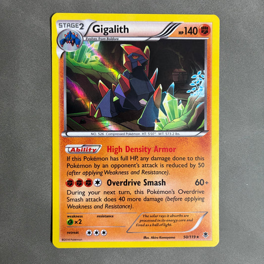 POKEMON TCG GIGALITH 50/119 HOLO 2014