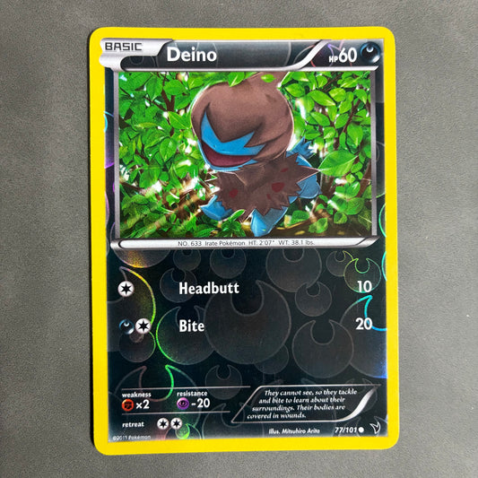 POKEMON TCG DEINO 77/101 HOLO 2011
