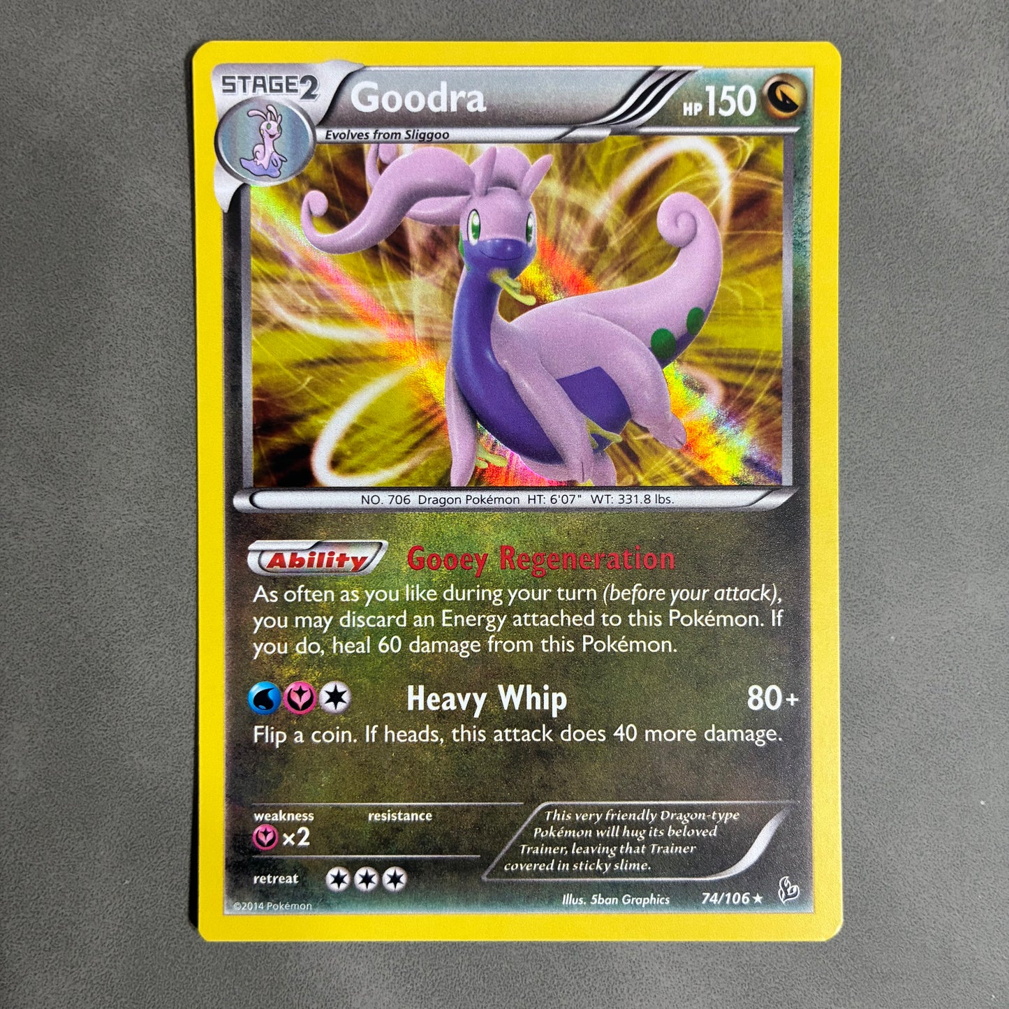 POKEMON TCG GOODRA 74/106 HOLO 2014