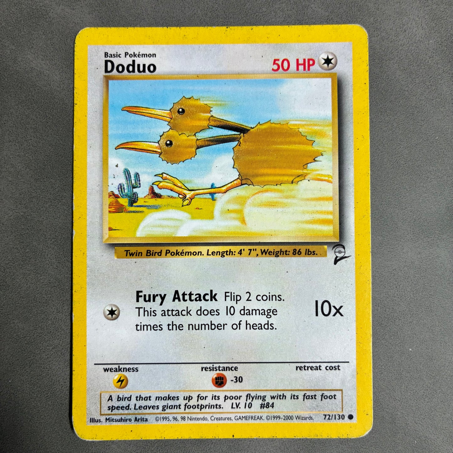 2X POKEMON TCG DODUO 72/130 1999-2000