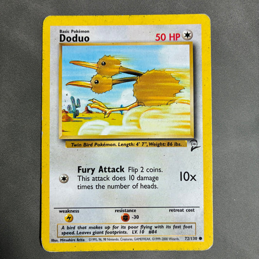 2X POKEMON TCG DODUO 72/130 1999-2000