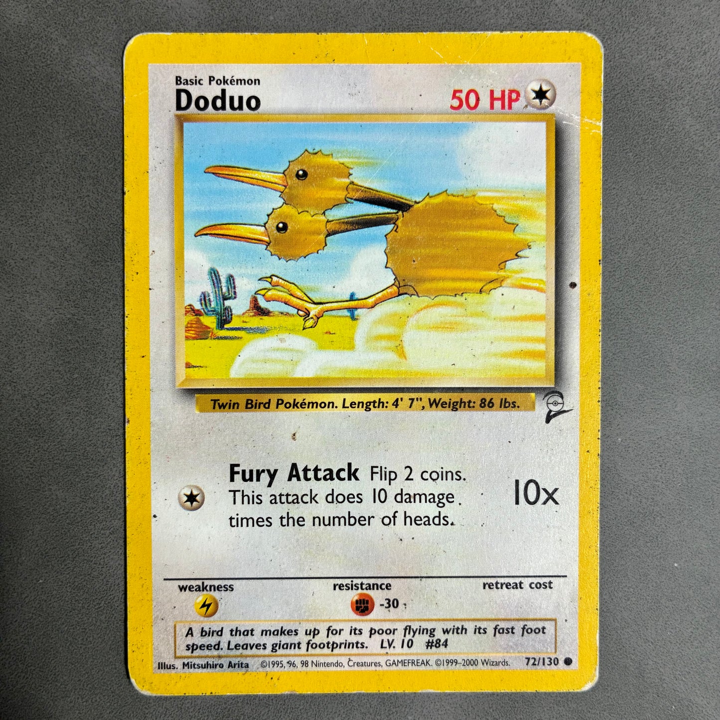 2X POKEMON TCG DODUO 72/130 1999-2000