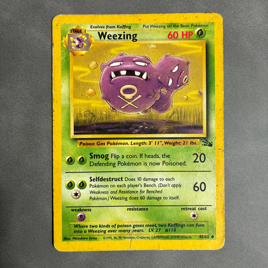 POKEMON TCG WEEZING 45/62 1999