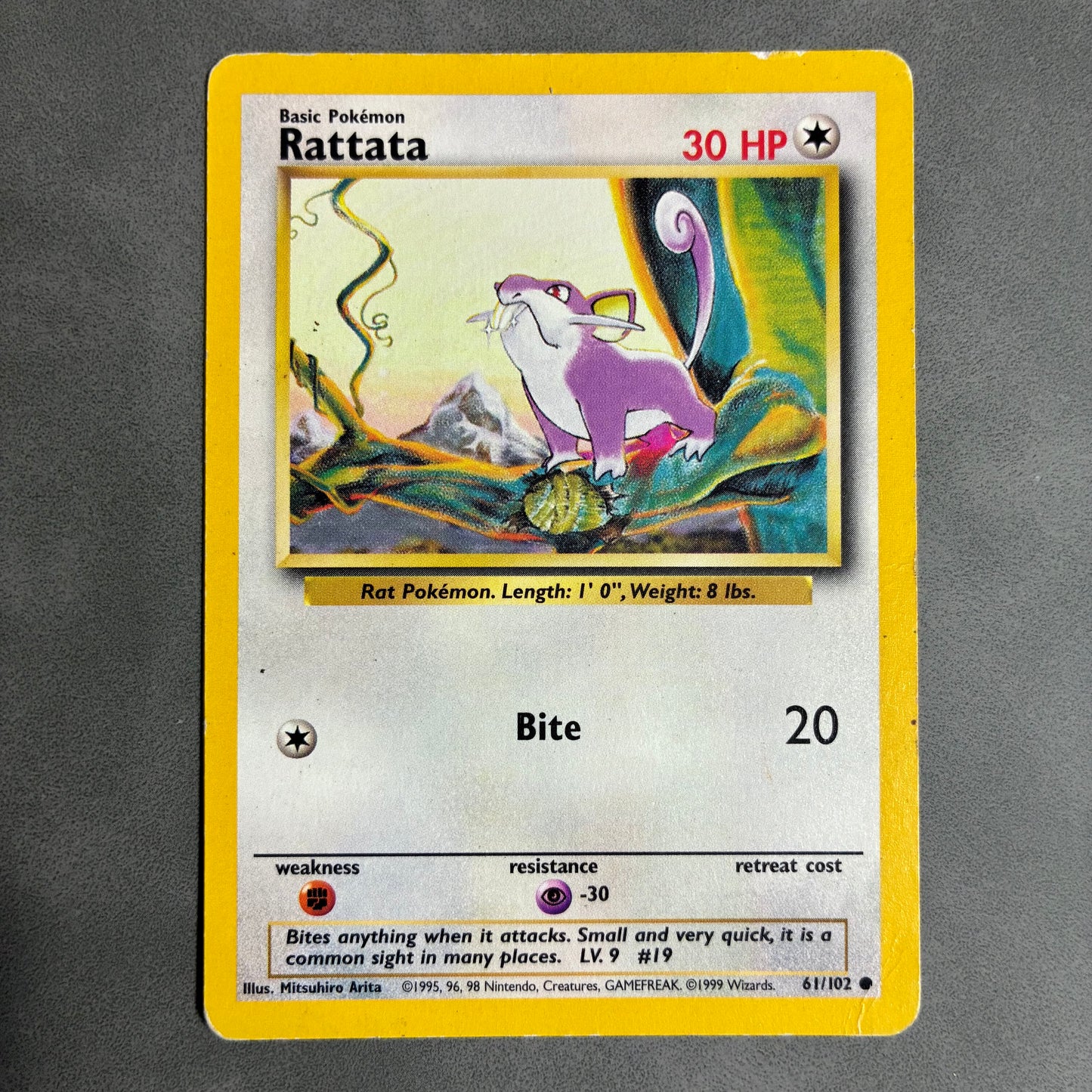 2X POKEMON TCG RATTATA 89/130 1999-2000