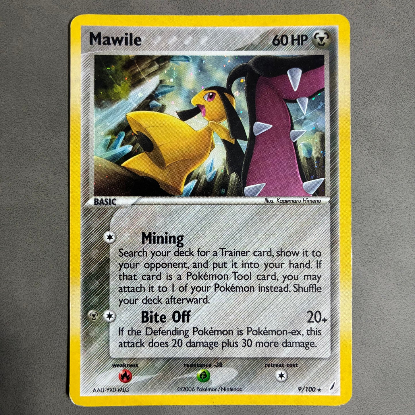 2006 POKEMON TCG MAWILE 9/100 HOLO