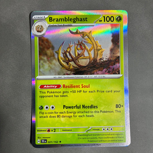 2024 POKEMON TCG BRAMBLEGHAST 021/162 HOLO