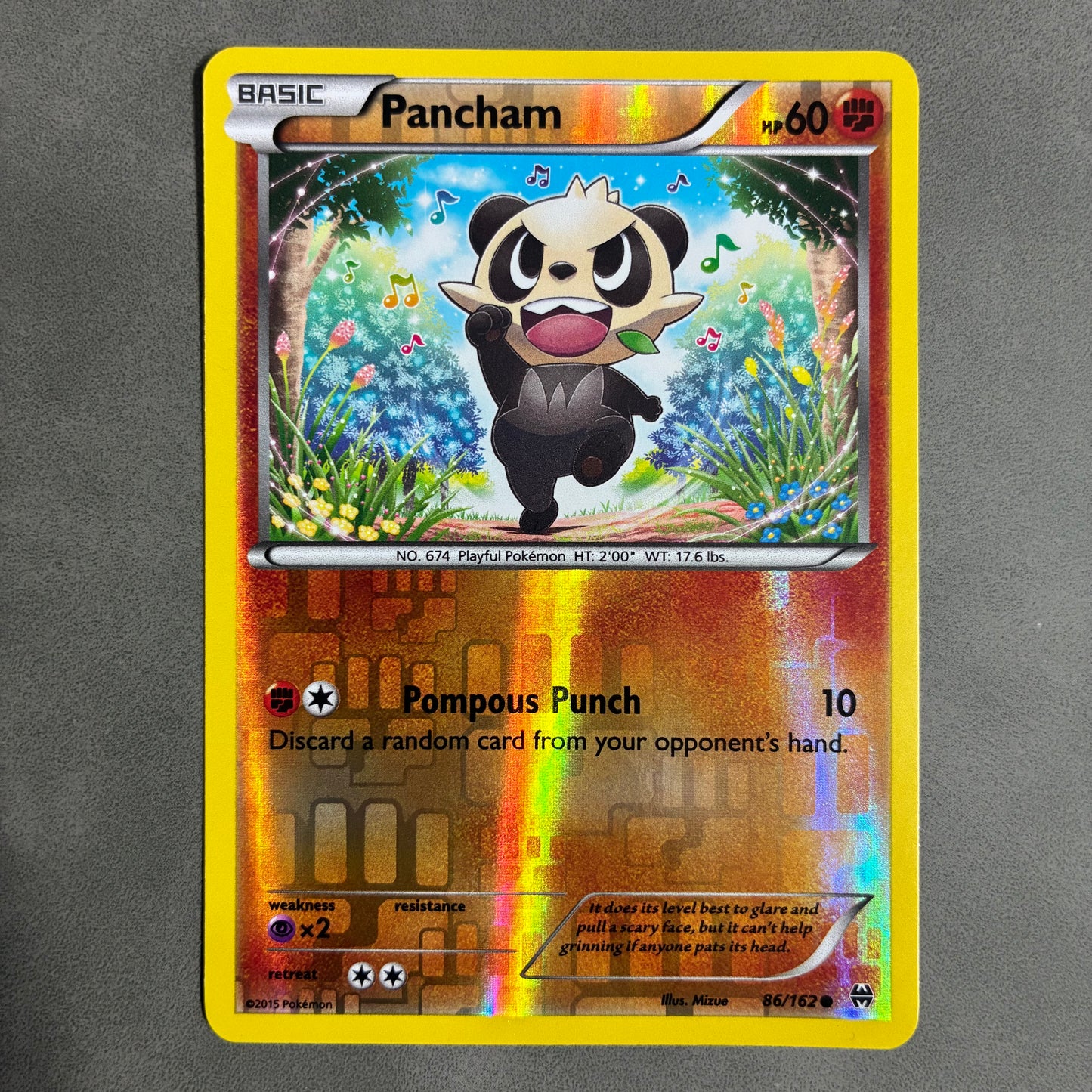 2015 POKEMON TCG - PANCHAM 86/162 HOLO