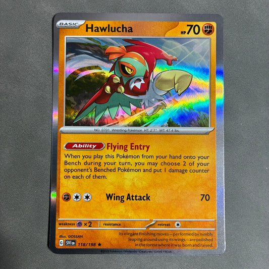 2023 POKEMON TCG - HAWLUCHA 118/198 HOLO