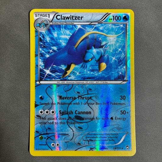 2014 POKEMON TCG - CLAWITZER 24/111 HOLO