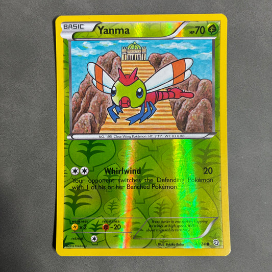 2012 POKEMON TCG - YANMA 4/124 HOLO