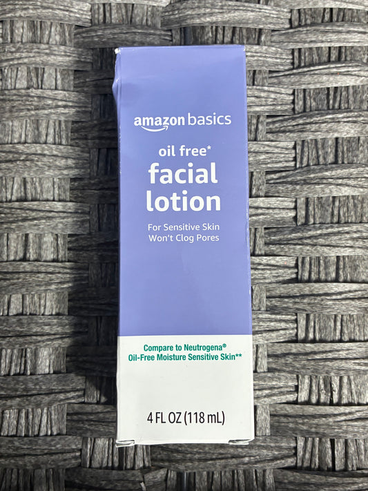 AMAZON BASICS OIL FREE FACIAL LOTION 4 FL OZ EXP 10/2026