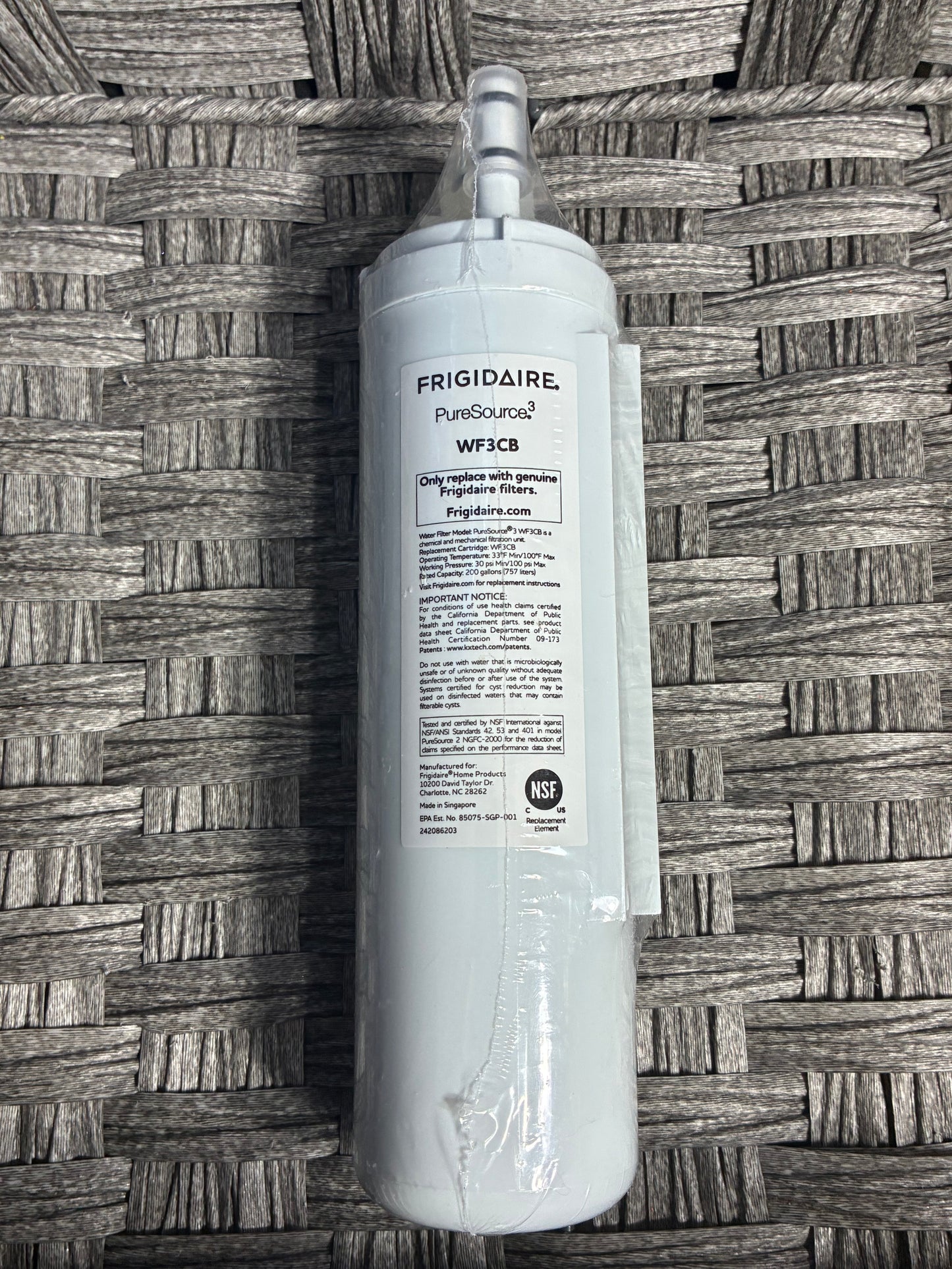 3 PACK FRIGIDAIRE PURESOURCE WF3CB FILTER REPLACEMENT SEALED