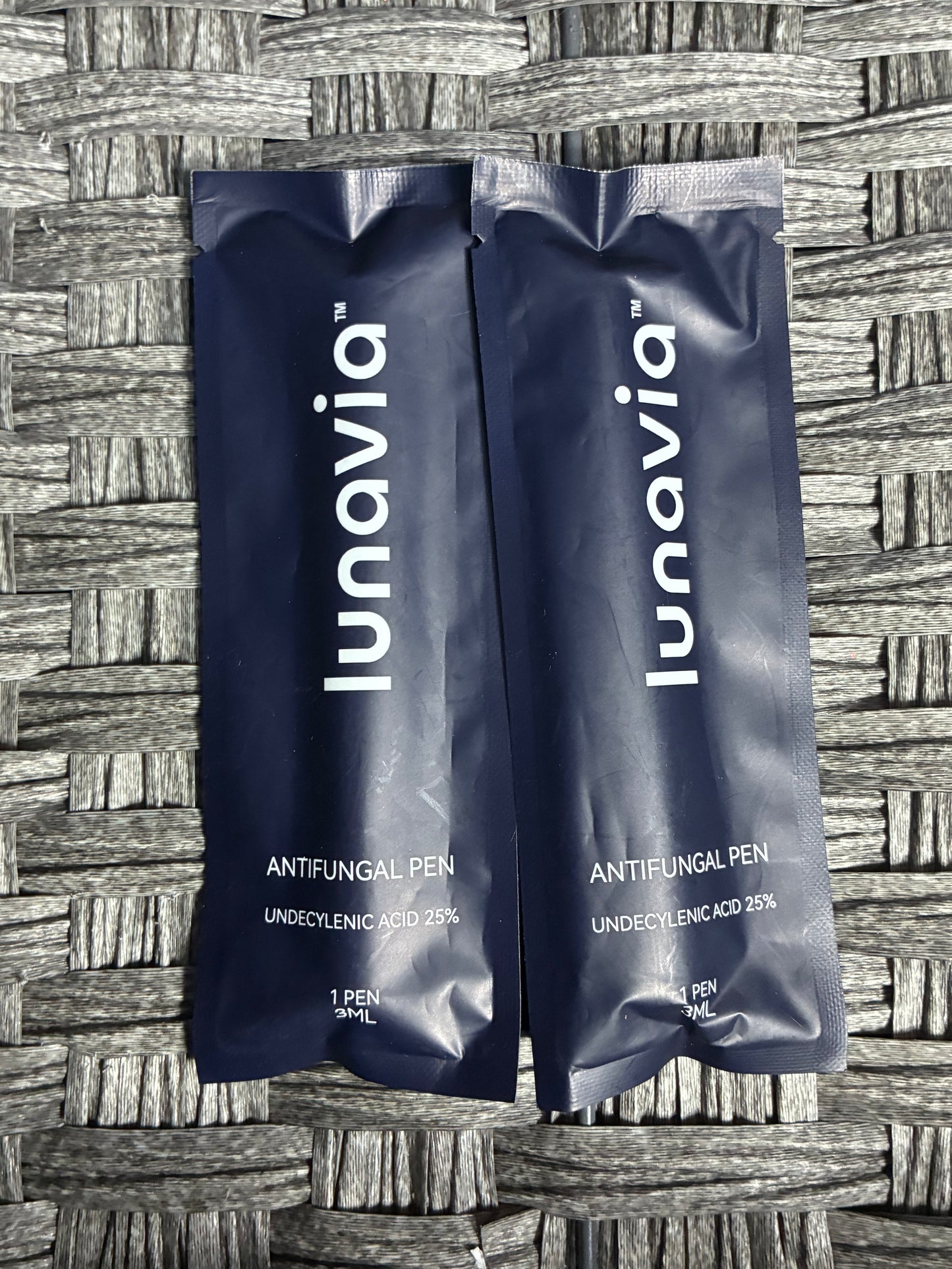 2 PACK LUNAVIA ANTIFUNGAL PEN 3ML INDIVIDUALLY WRAPPED UNDECYLENIC ACID 25% NEW