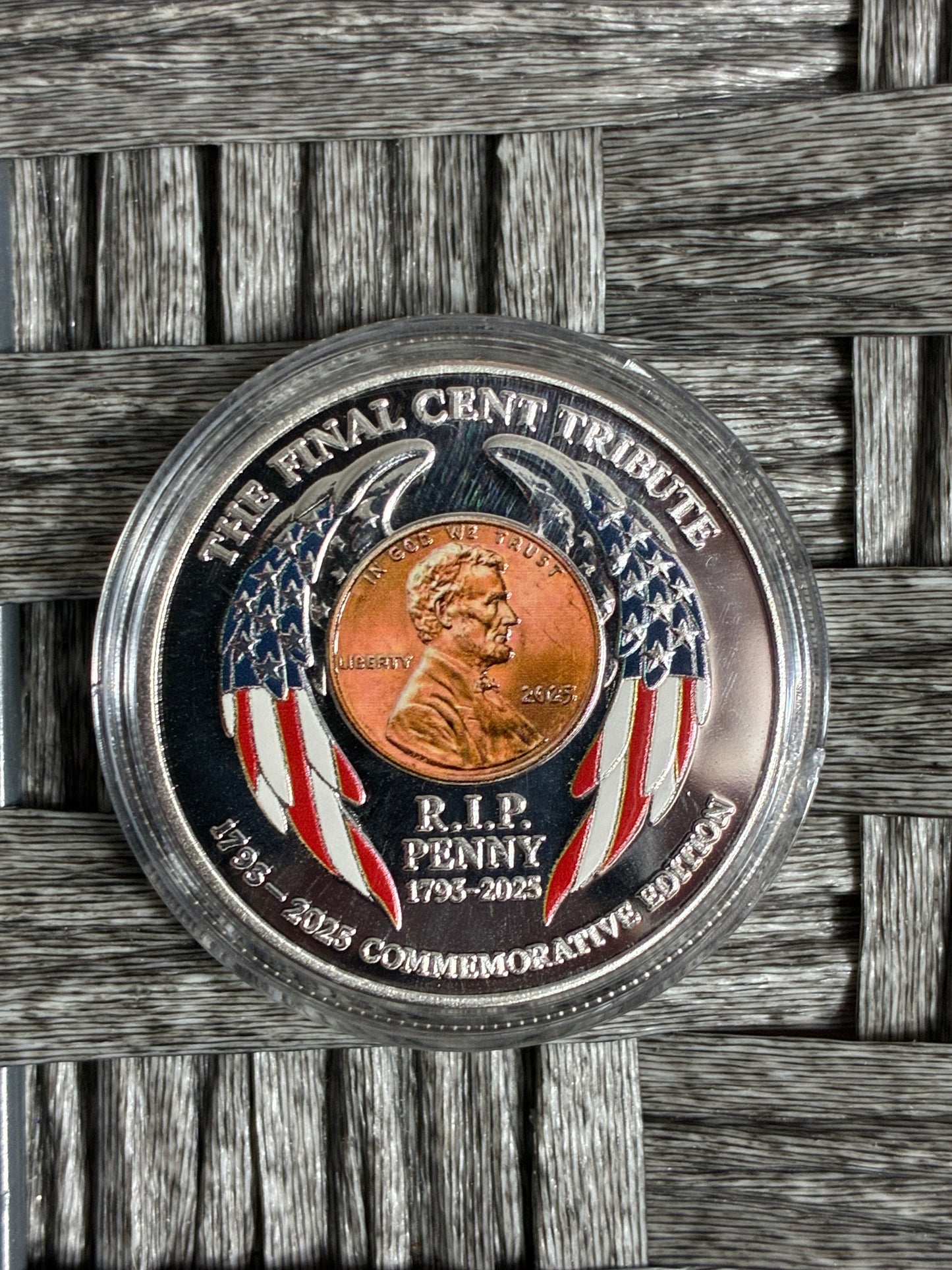 THE FINAL CENT TRIBUTE COMMEMORATIVE COIN 1793-2025