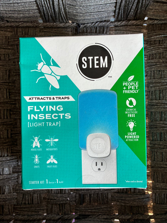 STEM FLYING INSECTS LIGHT TRAP STARTER KIT 1 PLUG 1 TRAP SOFT BLUE LIGHT