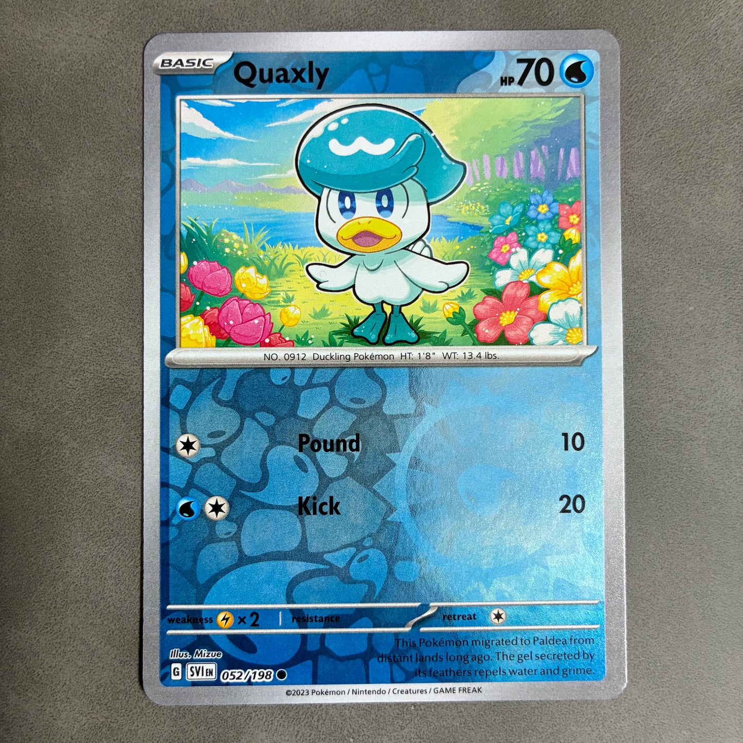 POKEMON TCG QUAXLY 052/198 HOLO 2023
