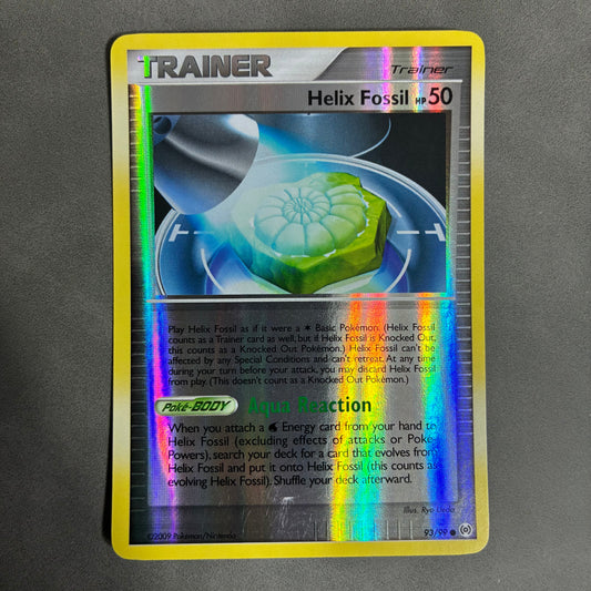POKEMON TCG HELIX FOSSIL 93/99 HOLO TRAINER 2009