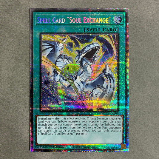 YU-GI-OH SPELL CARD "SOUL EXCHANGE" MP25-EN007 1ST EDITION HOLO