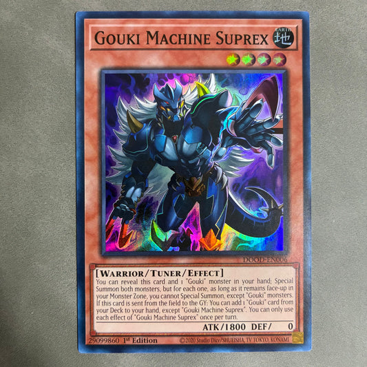 YU-GI-OH TCG GOUKI MACHINE SUPREX DOOD-EN006 HOLO 1ST EDITION
