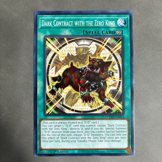 YU-GI-OH TCG DARK CONTRACT WITH THE ZERO KING DOOD-EN054 1ST EDITION