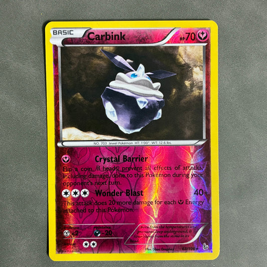 POKEMON TCG CARBINK 68/106 HOLO 2014