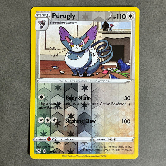 POKEMON TCG PURUGLY 128/189 HOLO 2022