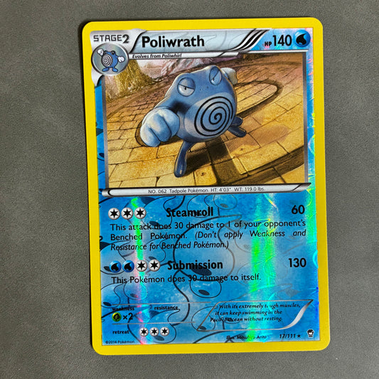 POKEMON TCG POLIWRATH 17/111 HOLO 2014