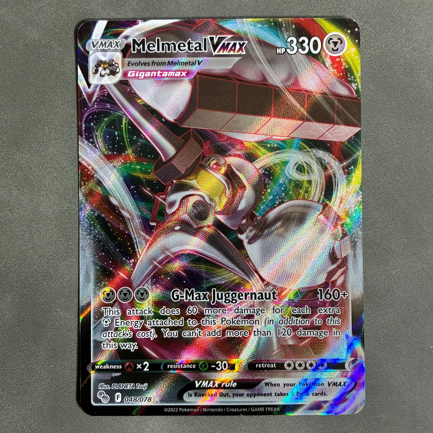 POKEMON TCG MELMETAL VMAX 048/078 HOLO 2022
