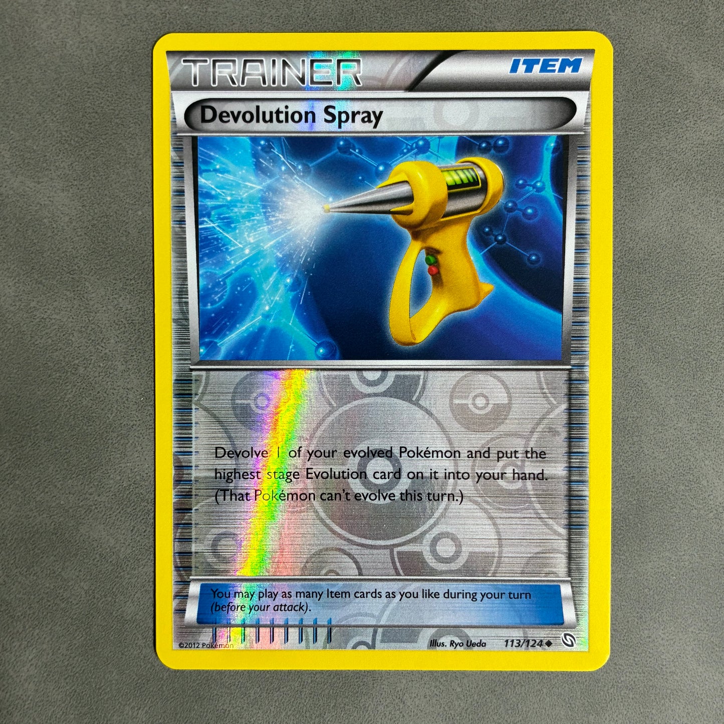 POKEMON TCG DEVOLUTION SPRAY 113/124 HOLO 2012 TRAINER ITEM