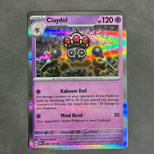 POKEMON TCG CLAYDOL 095/197 HOLO 2023
