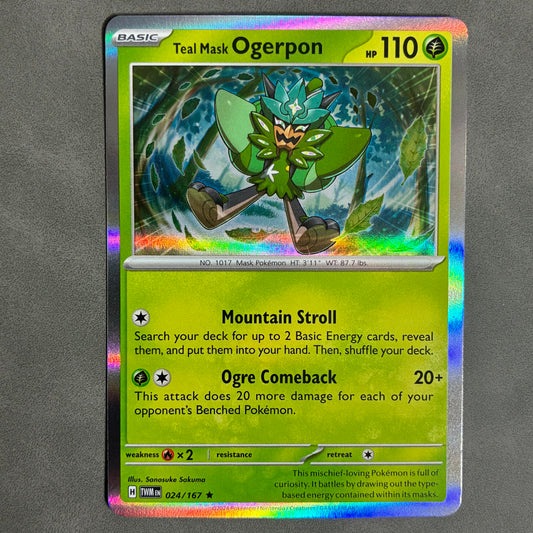 POKEMON TCG TEAL MASK OGERPON 024/167 HOLO 2024