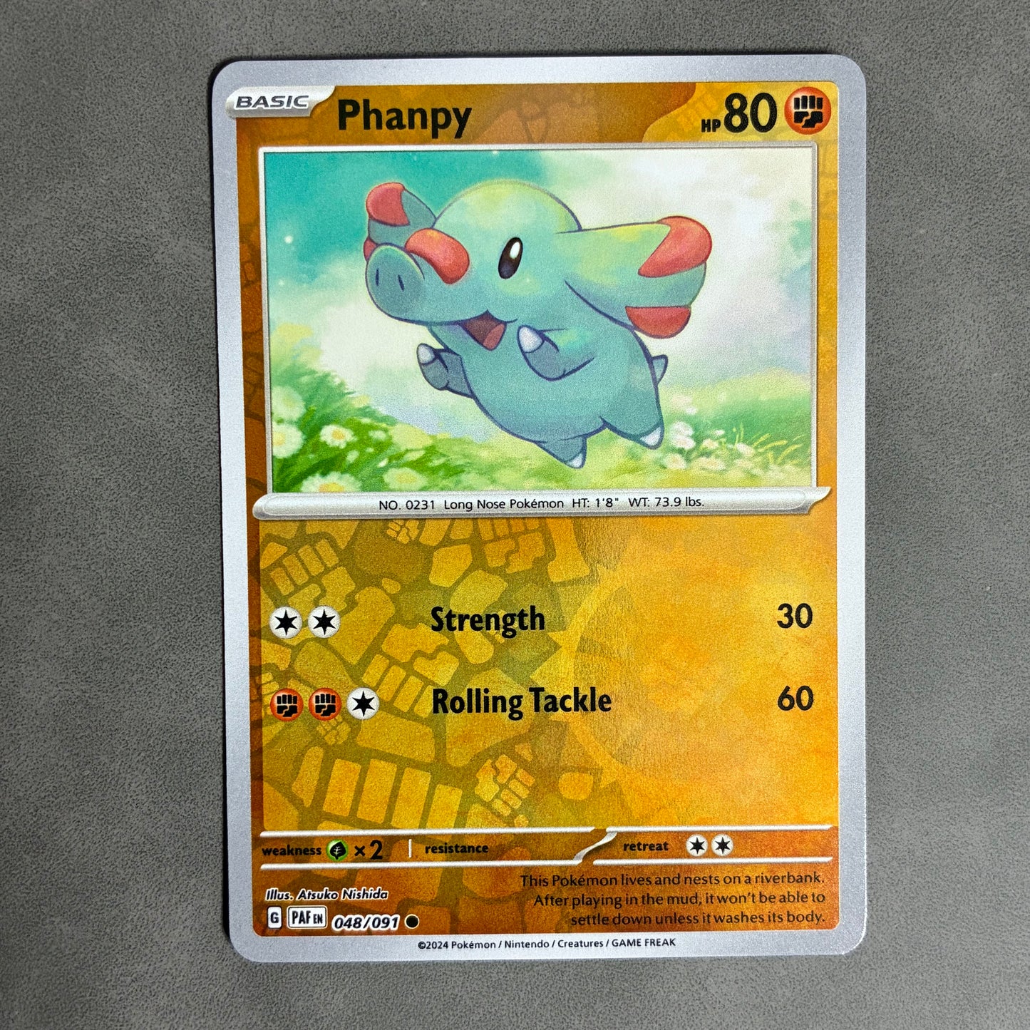 POKEMON TCG PHANPY 048/091 HOLO 2024