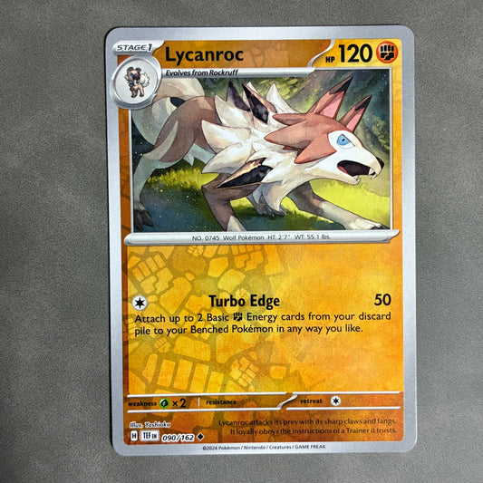 POKEMON TCG LYCANROC 090/162 HOLO 2024