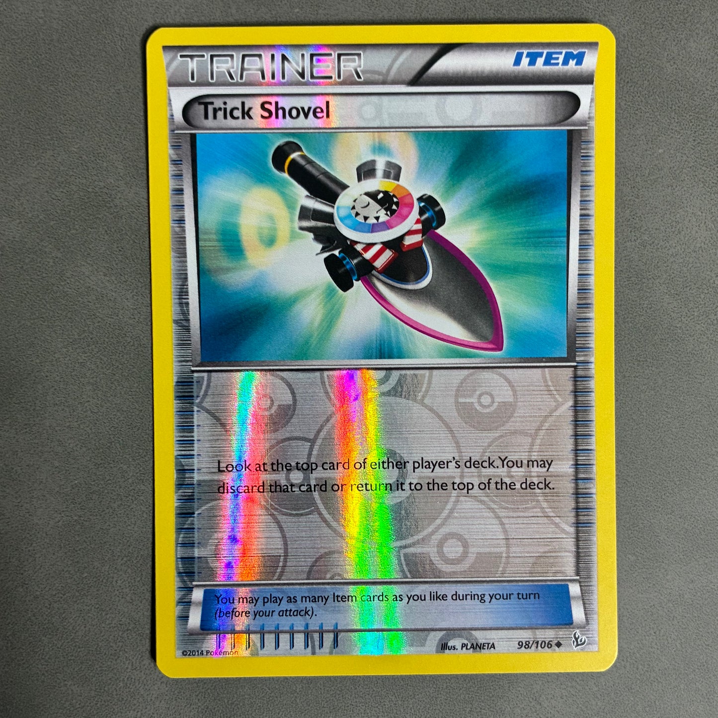 POKEMON TCG TRICK SHOVEL 98/106 HOLO 2014 TRAINER ITEM