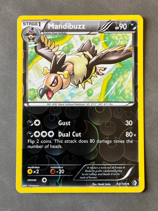 2012 POKEMON TCG - MANDIBUZZ 93/149 HOLO
